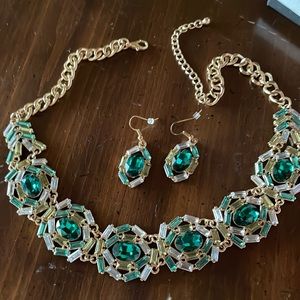 Fashion necklace and earrings